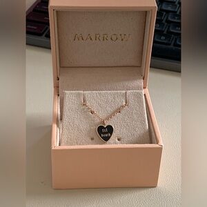 Marrow Fine Til Death Pendant Necklace Rose Gold
